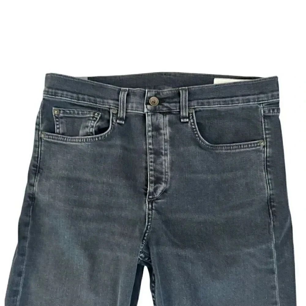 Rag & Bone Fit 2 - Minna Slim Fit Blue Black Stretch Jean SZ 33 #1979 - Picture 2 of 13